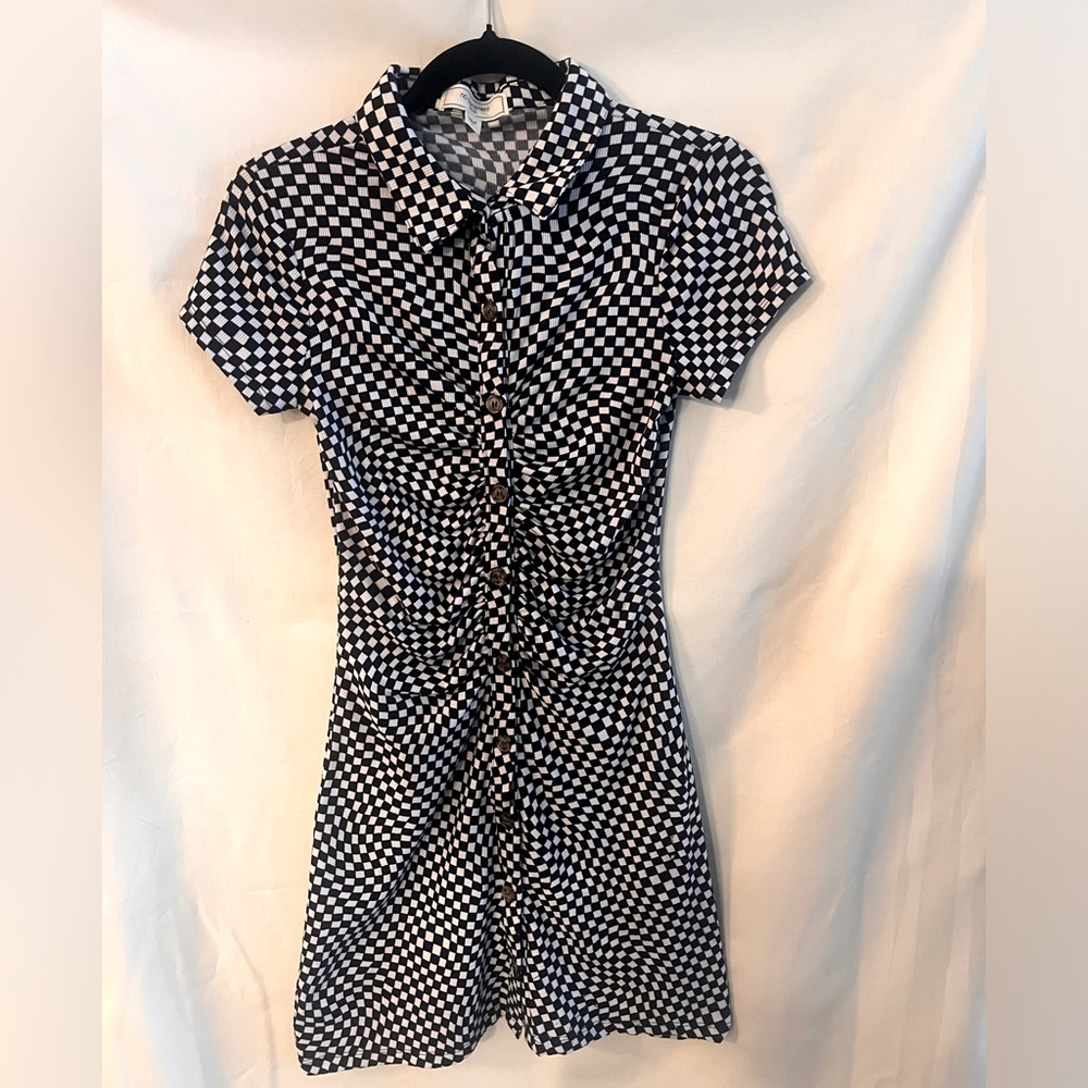 No comment tripping checkers dress